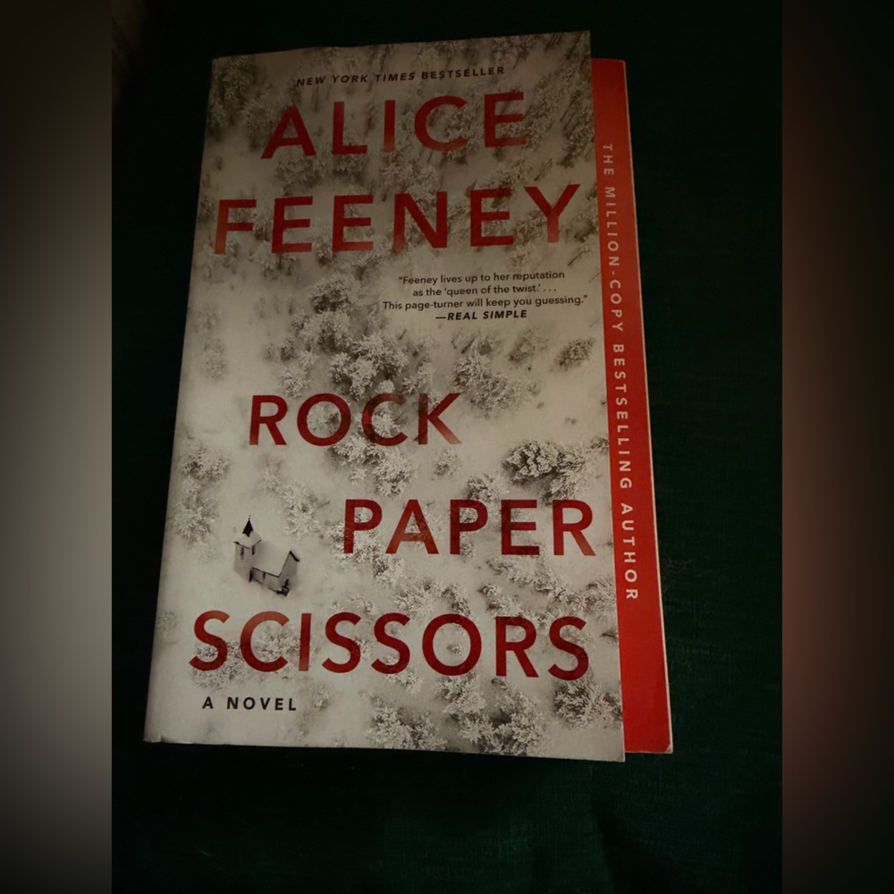 Alice Feeney Rock Paper Scissors Paperback - White & Red Cover